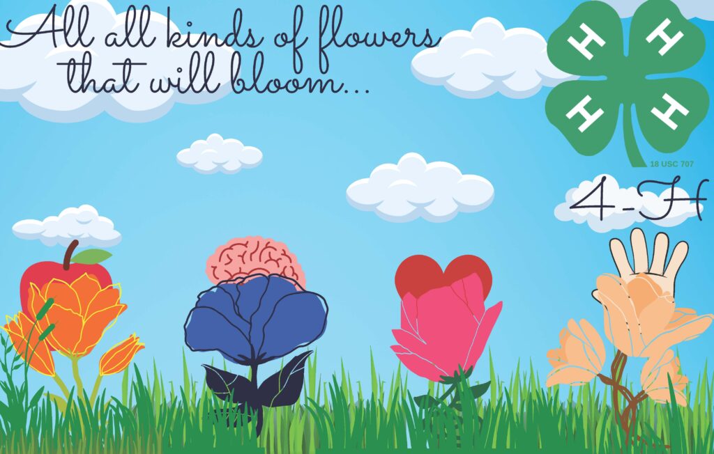 Flowers 4-H Poster