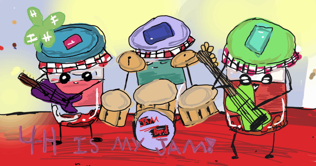 4-H Jam Band Digital Art Poster